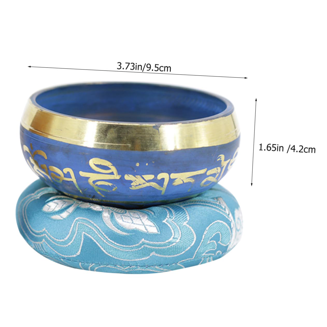 5 set di accessori per ciotole da meditazione Ciotola per il canto del Buddha Fornitura del buddismo Ciotole per musica da meditazione Ciotole tibetane Decorazioni Zen Decorare Ciotole per il suono