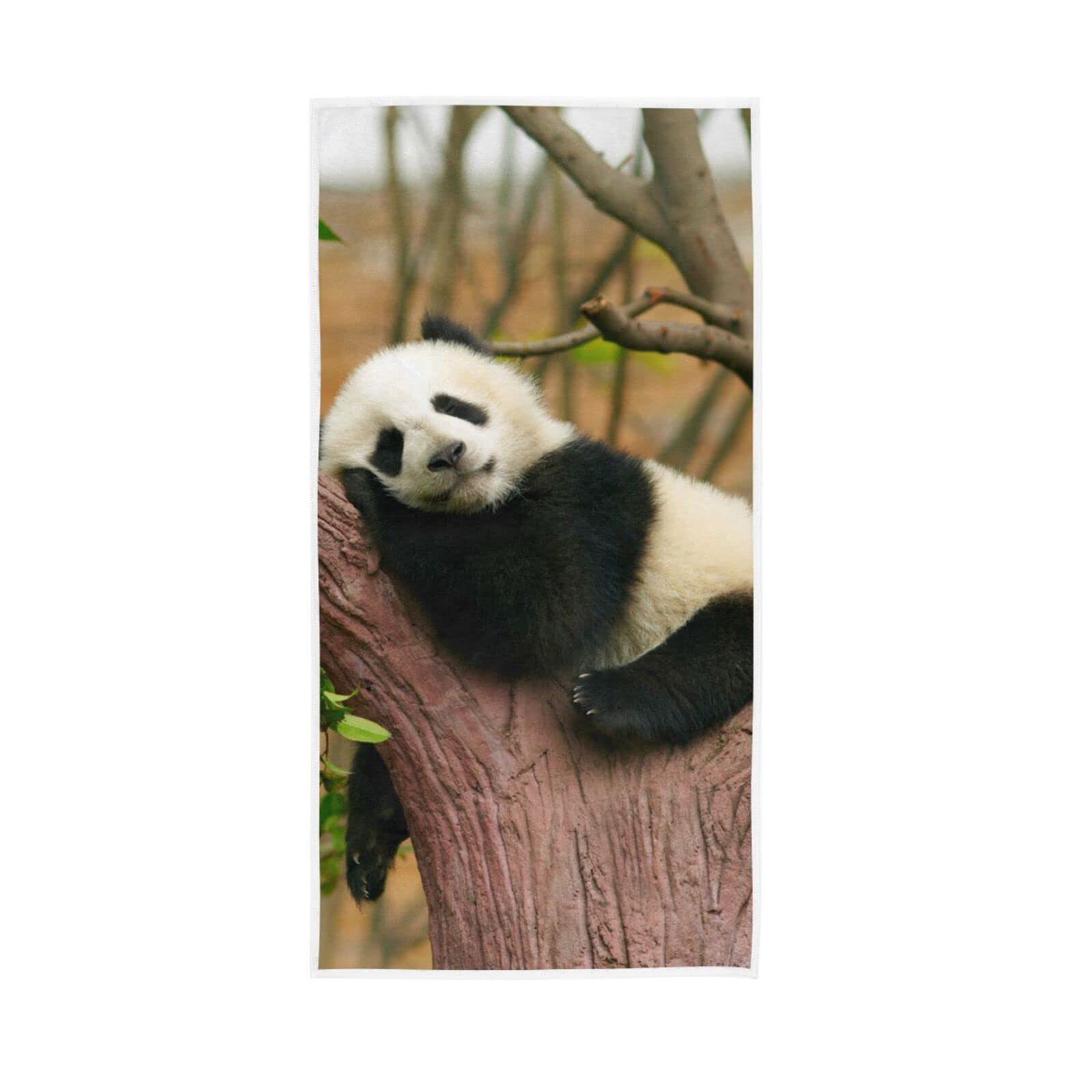HUYGD Hand Towels 3D Animal Theme Panda Decor Fingertip Soft Face Towel Absorbent Bathroom Kitchen Towels