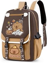Capybara Backpack Girl Boy, Children's Backpacks for Boys and Girls, School Bag Cartoon Animals Children's Outdoor Backpack for School Travel, 29 x 16 x 46 cm
