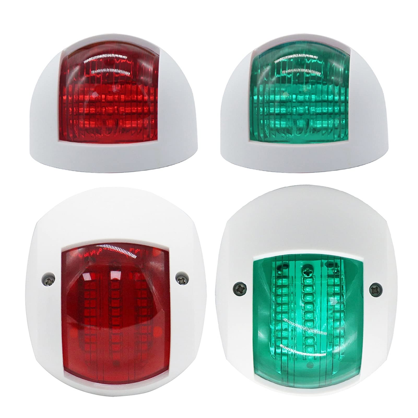 Luci di Navigazione GUIDATO Lampada per Navigazione Marina Arco emisferico Pontoon Pontoon Skiff Boat Barca di Alimentazione Segnale di Avvertimento Lampada per Barca Marina