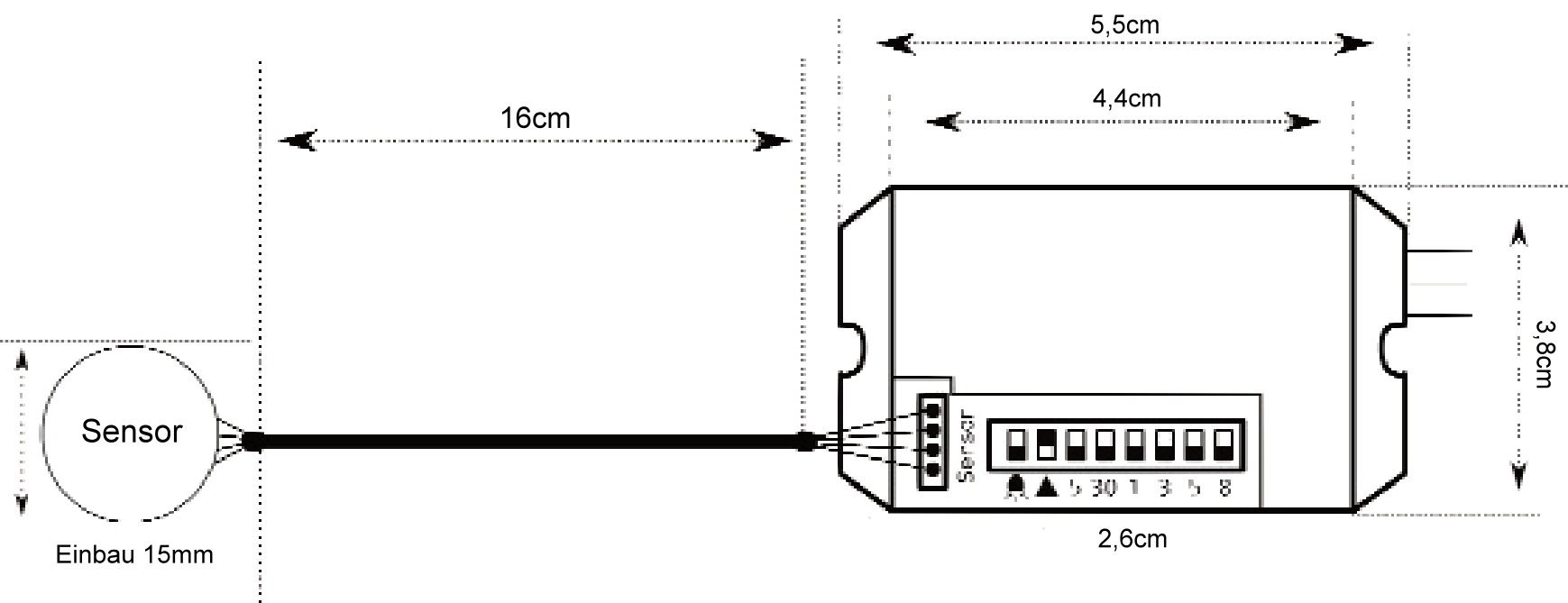Image secondaire de Détecteur de mouvement encastré 12 V 24 V, compatible LED