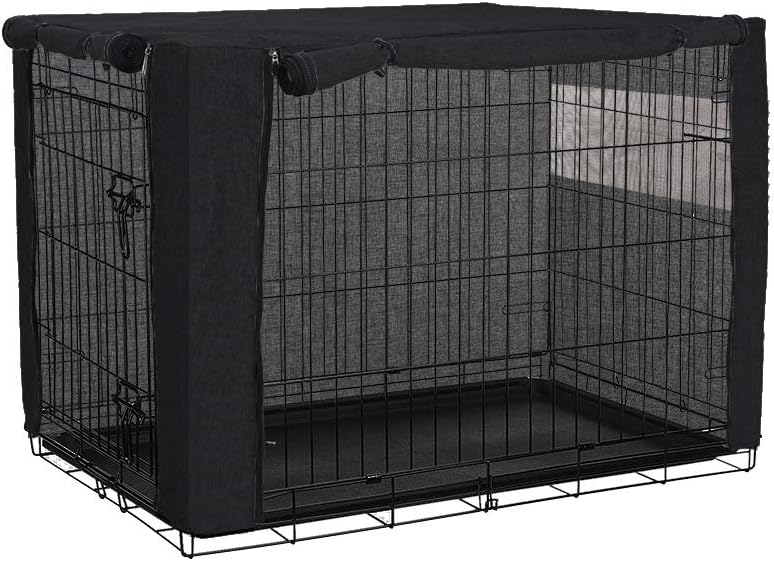 chengsan Dog Crate Cover, Dog Cage Cover for Dog Cages, Crate Cover for Dog Crates, Durable Windproof Pet Kennel Cover for Wire Dog Crate Indoor Outdoor Protection (XXL,Cover Only)