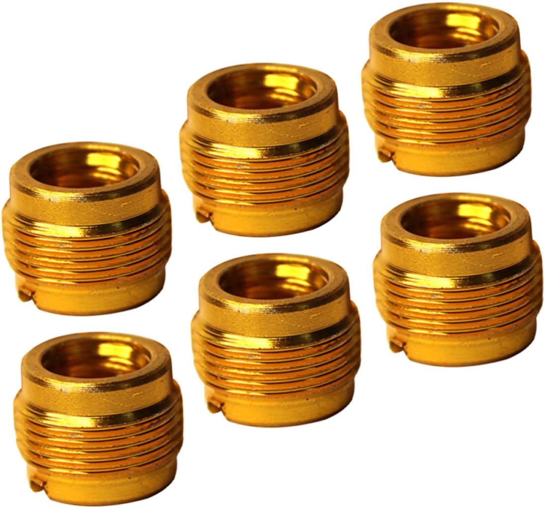 Aluminum Mic Stand Thread Adapter Anti Shock Nut 3/8 to 5/8 6pcs