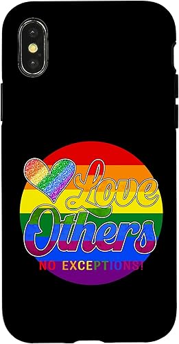 Miniatura 7 de Funda para iPhone 13 Pro Max Love Others No Exceptions Gay Pride Rainbow Lesbian Bi Trans