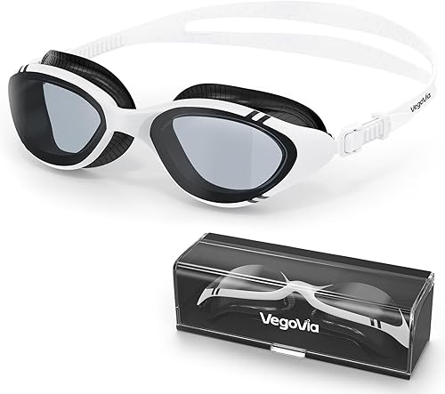 Gafas de natación para adultos para hombres y mujeres, gafas de natación para piscina, antinieblaUV, gafas de natación con estuche
