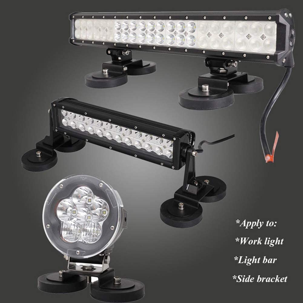 AUXTINGS Base magnetica universale Potente staffa di montaggio Supporto ventosa Tetto/cofano Barra luminosa a led Offroad