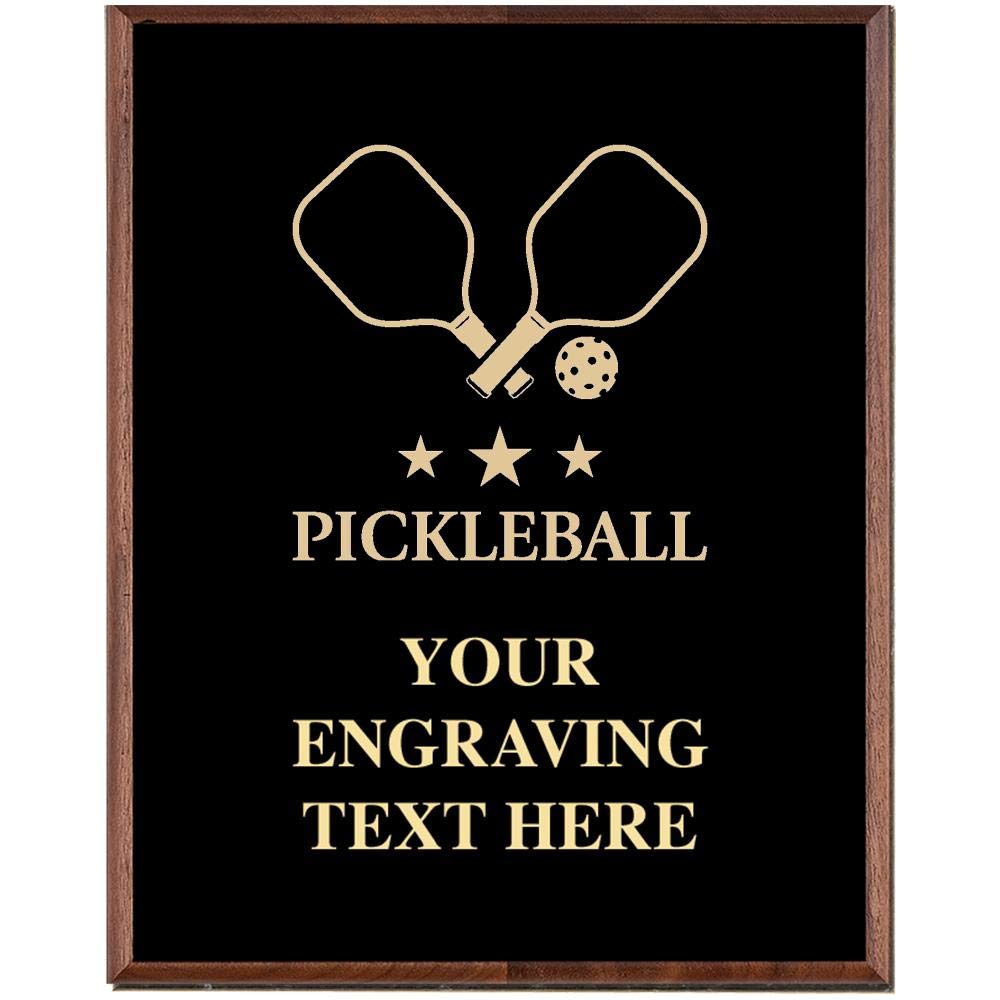Crown Awards Pickleball Plaques, Custom Engraved Pickleball Trophy Plaque Award, Great Customizable Pickleball Team Gift Prime