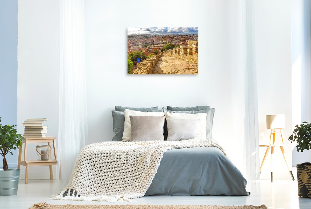 Leinwand · Startpunkt Lissabon - Vom Castelo de São Jorge hinein in das