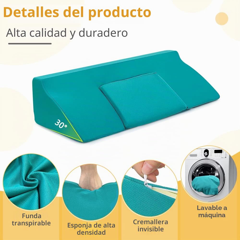 Almohada de cuña giratoria para Dormir, posicionamiento, Tratamiento de úlceras por presión, cojín de úlceras, Paciente postrado en Cama, Ancianos, antiúlceras, triángulo, enfermería médica, cuñas