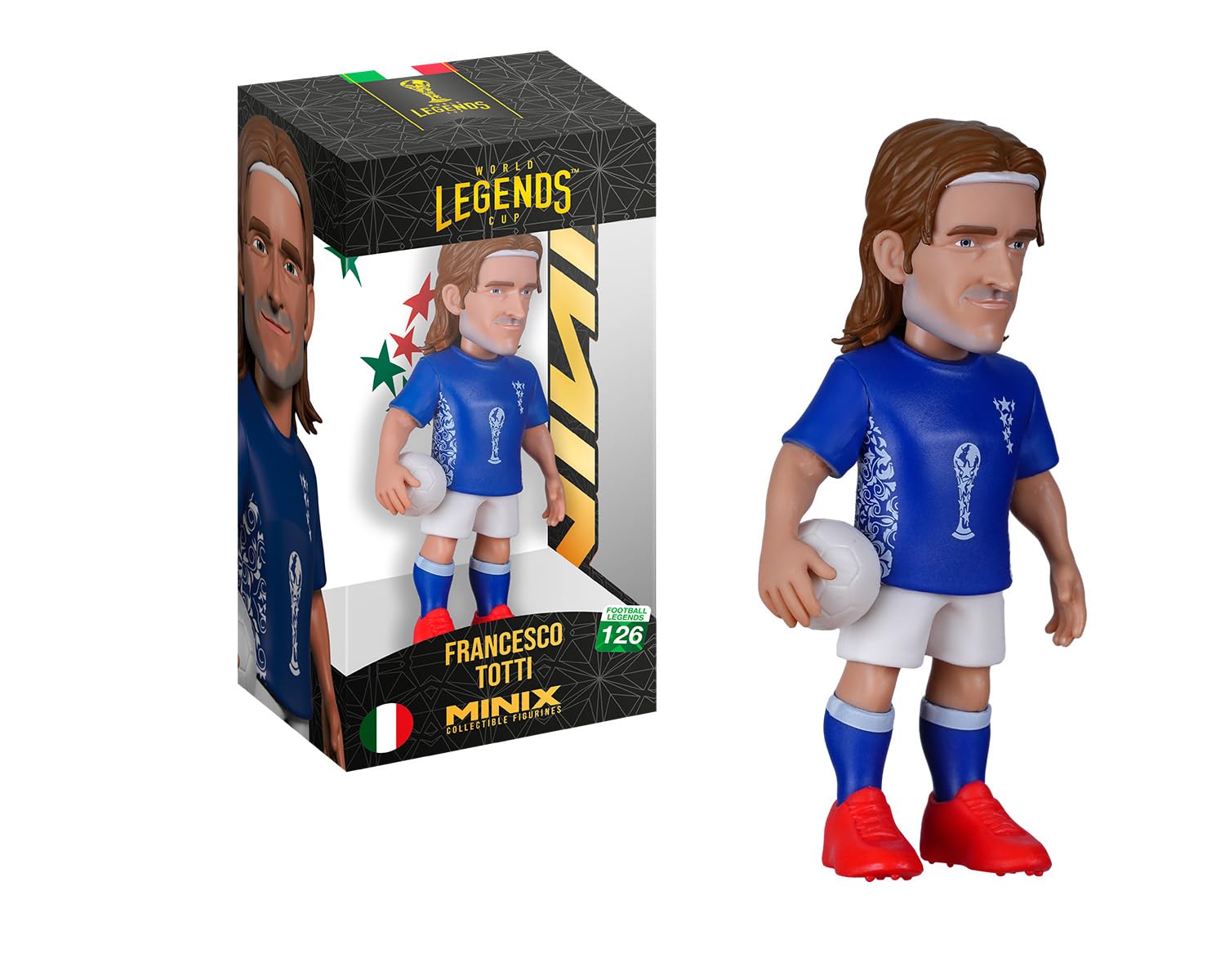 MINIX - Football Legends - World Cup of Legends #126 - Italy - Totti - Collectible Figure 12 cm