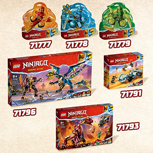 LEGO 71778 NINJAGO Nyas Drachenpowerpower-Spinjitzu-Drift Spielzeug, Spinner mit Kunststücken, NYA Minifigur zum Sammeln… – Ansicht 5