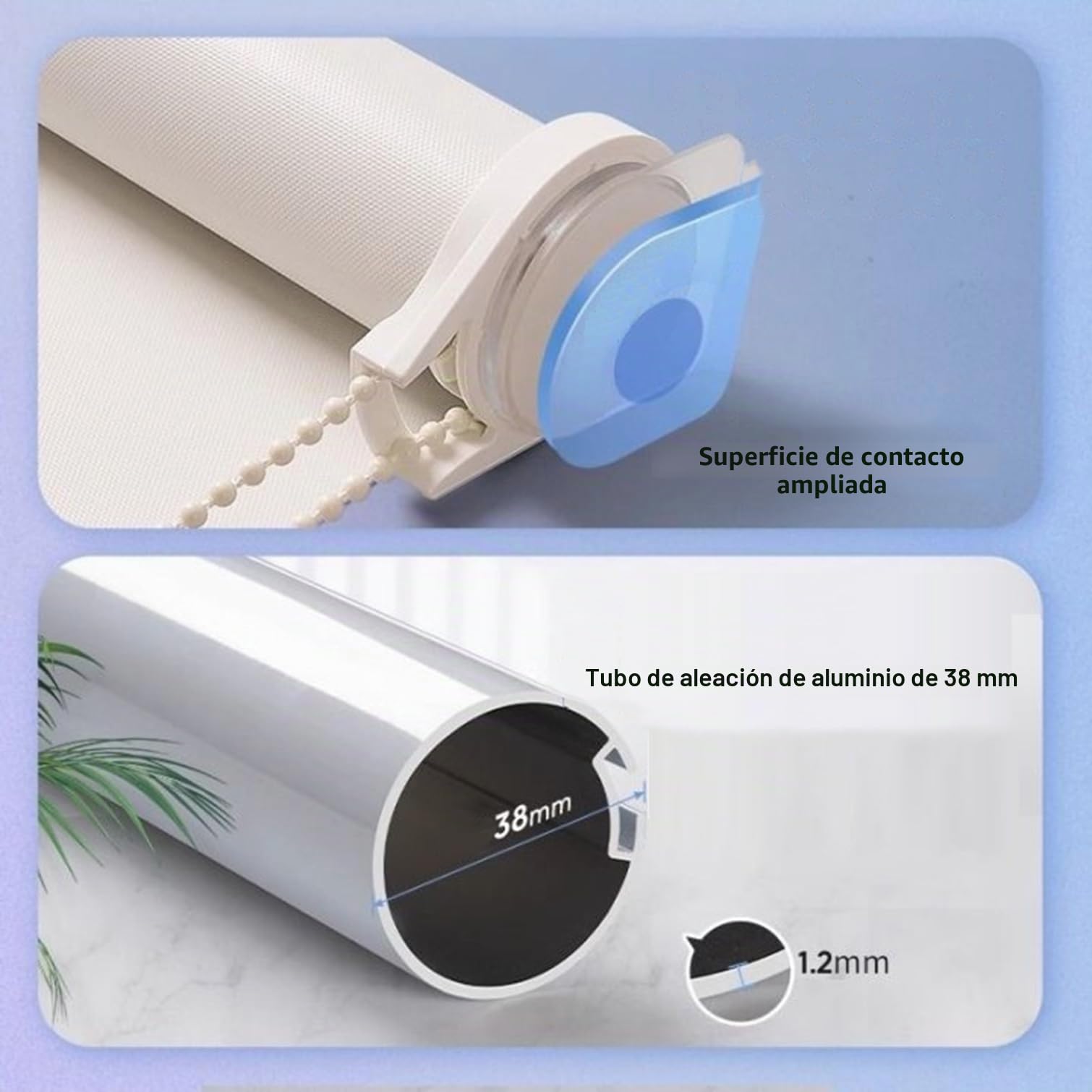 Estores para Ventanas Sin Taladrar,Persianas Enrollables Interior,Poliéster de Tela Blanca,Estor Opacos Térmico,para Ventana,Casa y Oficina,Personalizado,Ancho x Alto (110cm x 120cm)