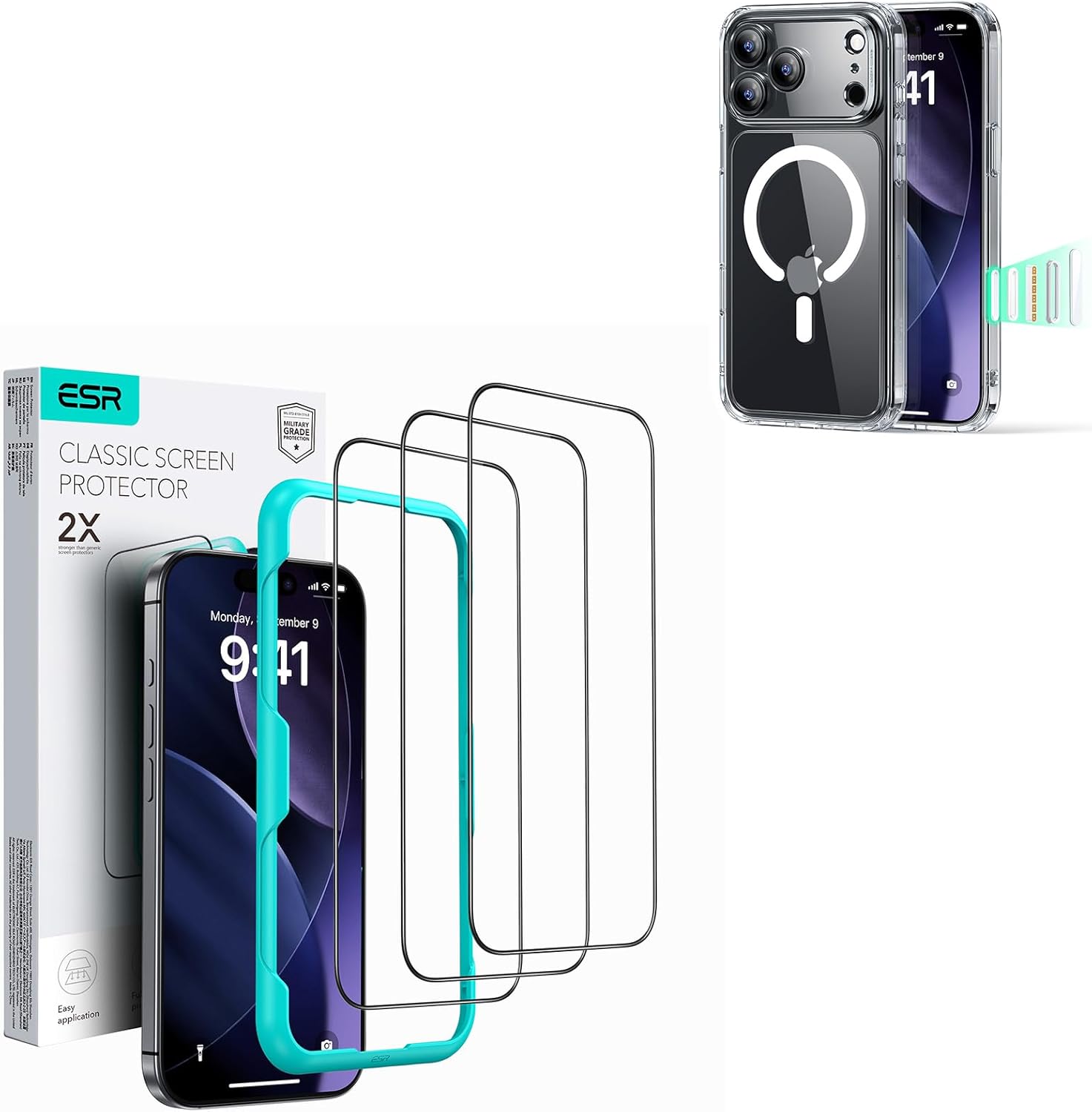 ESR for iPhone 17 Pro Case with Screen Protector