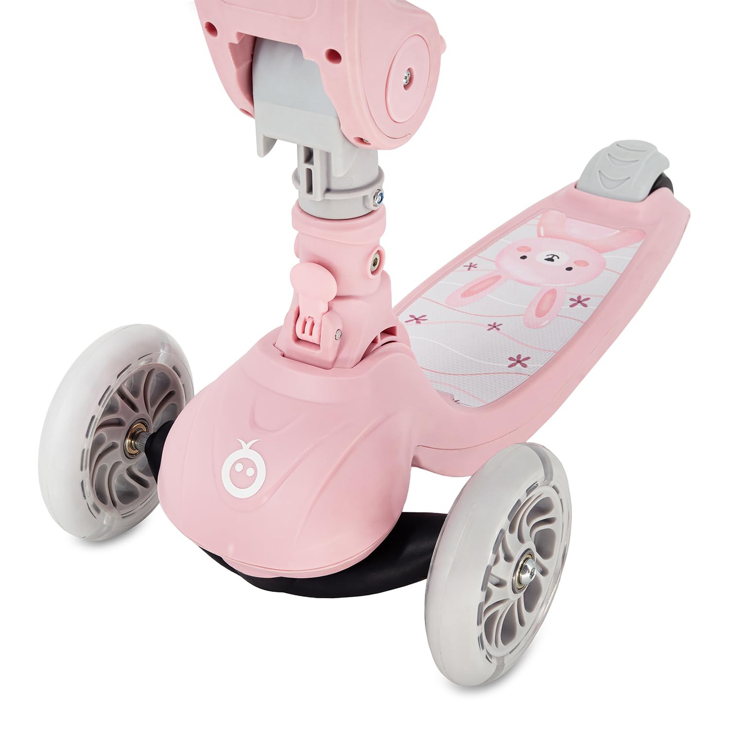 MoMi Debe Trottinette pour Enfants à partir de 1 an jusqu'à 50 kg - Trottinette 2 en 1 avec siège Pliable - Trottinette pour Enfant avec 2 hauteurs réglables - Trottinette Pliable pour intérieur et