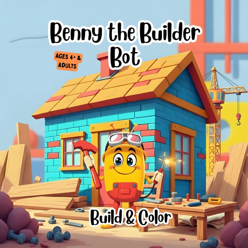 Benny the Builder Bot: Build & Color