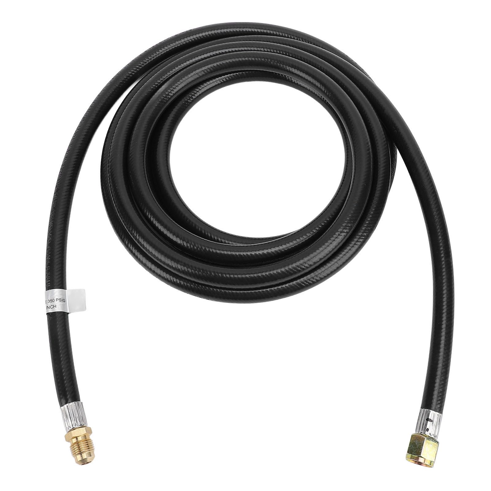 Manguera de gas de goma resistente con conectores de latón de 3/8 para freidora y cocina