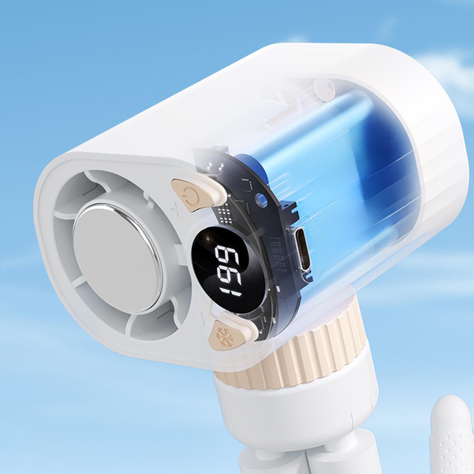 Passeggino con ventola personale, batteria da 1800 mAh, velocità regolabile 199, ventilatore portatile per casa, ufficio, scuola, auto, carrozzine, sedie a rotelle, palestra, yoga, appartamento