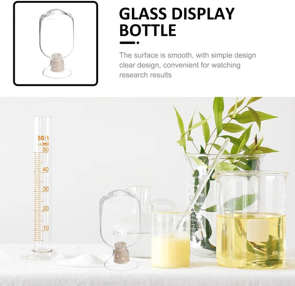 2pcs Match Bottle Fireplace Match Holder Holder Clear stick Cloche Glass Jar Glass Cloche s Storage Bottle Display es Jars Empty