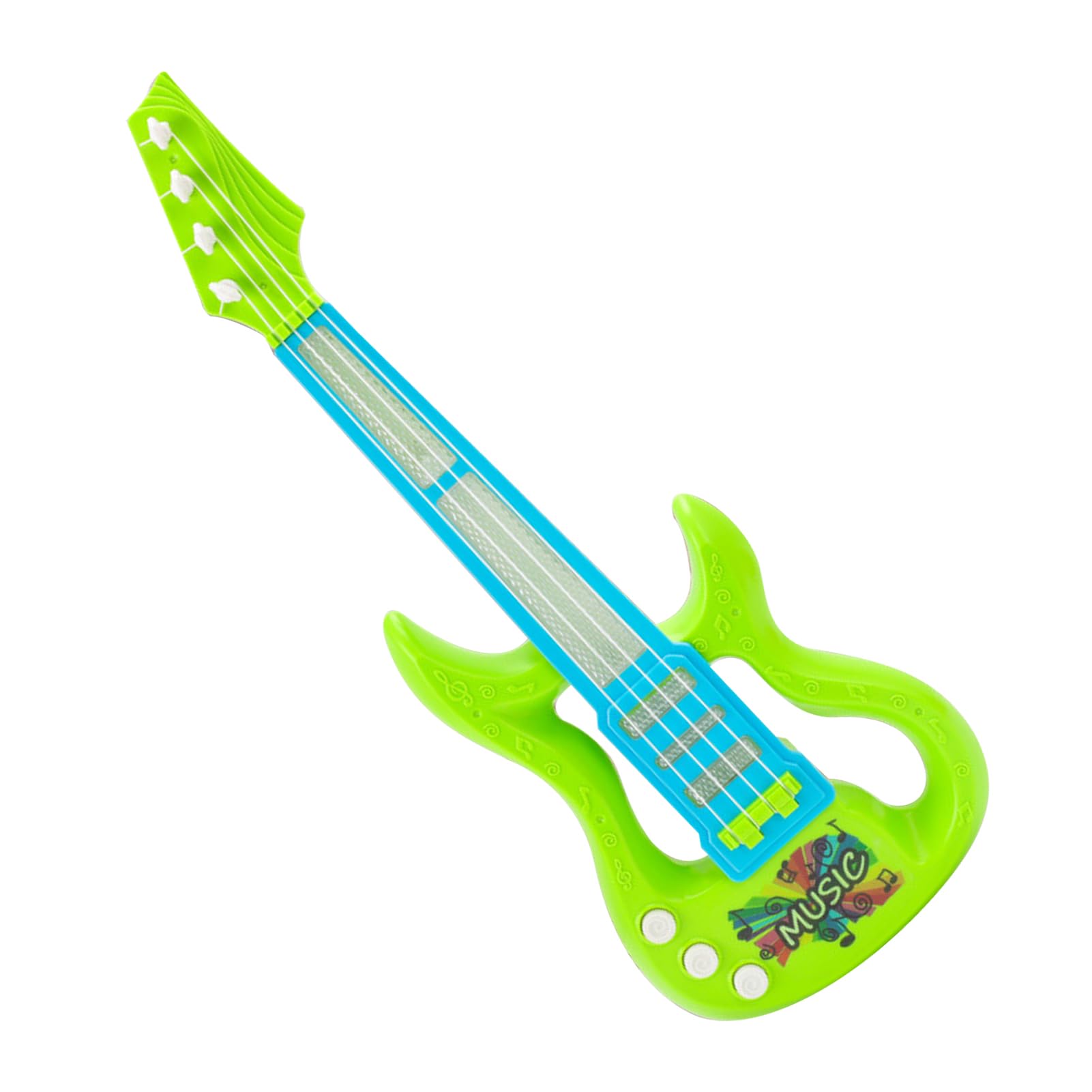 Naroote Gitara dla Dzieci, Przenośna Gitara Piano Zabawka Plastikowe Wielofunkcyjne ładne Kolory łatwe Granie promują naukę na świeżym Powietrzu (GREEN)