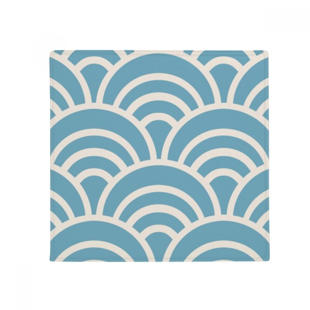 Tapis de sol vague japonaise Edo multicolore 50x50 cm aux finitions soignées