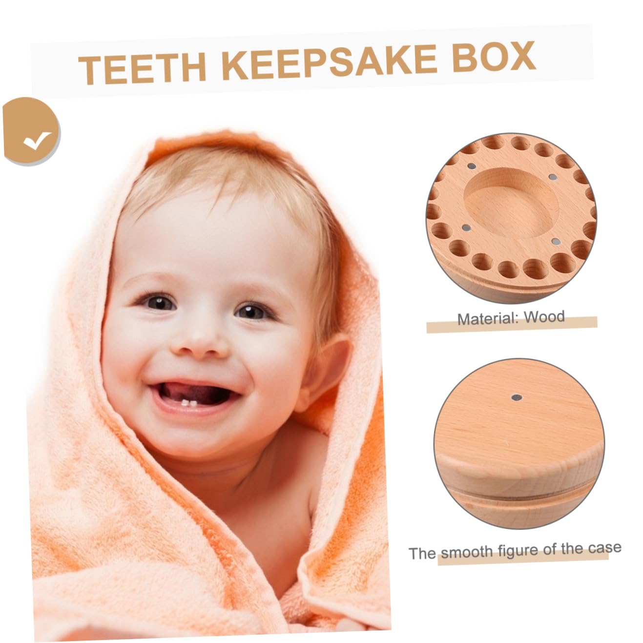 PartyKindom 1juego Organizador De Dientes De Leche Infantil De Diseño De Pingüino Caja Para Preservar Dientes Deciduos Recuerdos Infantiles Almacenamiento Seguro y Duradero