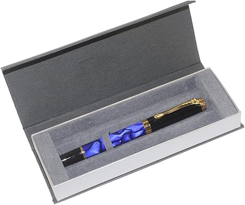 Vista 8 de Gullor Pluma estilográfica 500 azul y negro con cartuchos de tinta de 5 colores Pluma estilográfica azul y negro