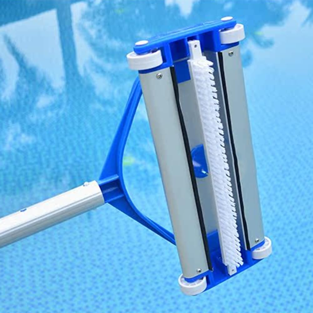 Cabezal de aspiradora de piscina de 14 pulgadas, limpiador de succión de aluminio ligero para piscinas de hormigón con manguera estándar para fregar suelos eficientes