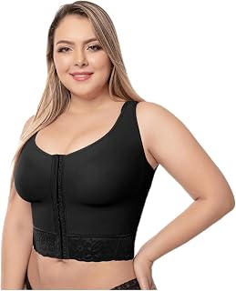 Fajas Post Op High Compression Waist Length Posture Corrector Bra Ref 7581