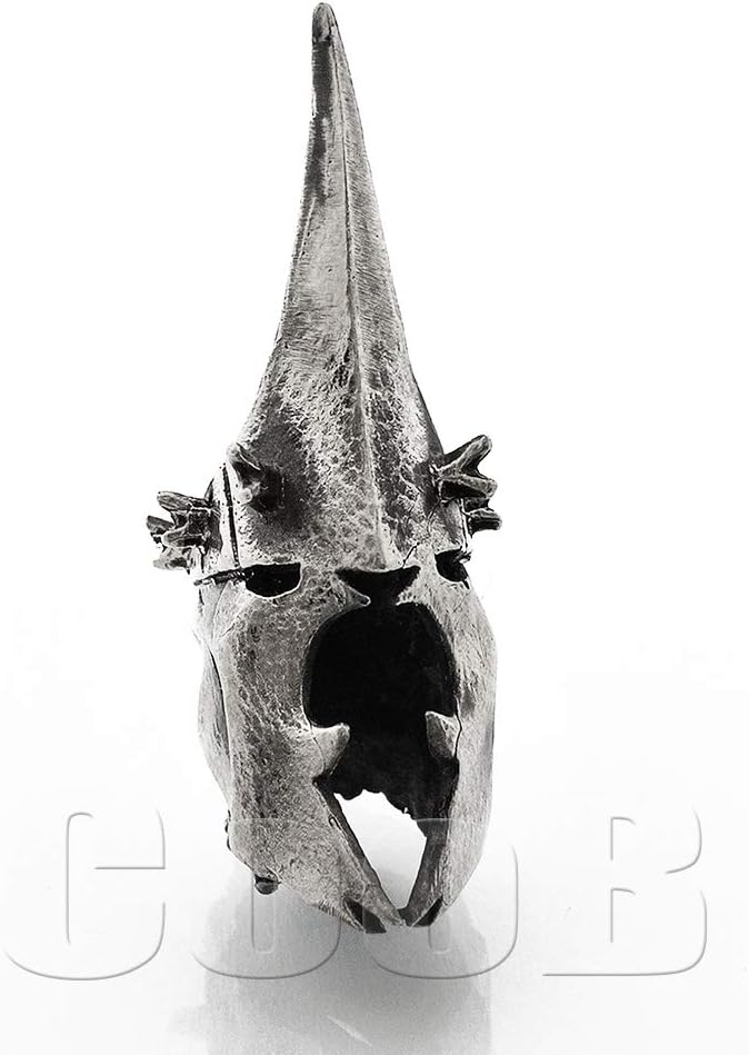 СooB EDC Paracord Bead, Knife Lanyard Bead Nazgûl Helmet. Metal Hand-Casted Paracord Beads Pendants for Paracord Knives Lanyards 1Pcs/Lot