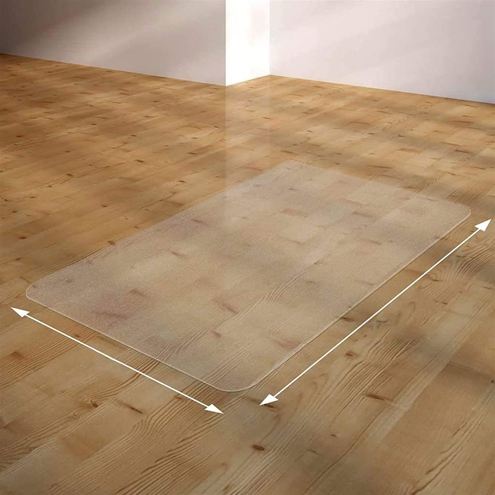 Tapis de chaise de bureau personnalisable, protection de sol, haute résistance aux chocs, anti-déformation, parfait pour meuble TV (2 mm, 80 x 130 cm)
