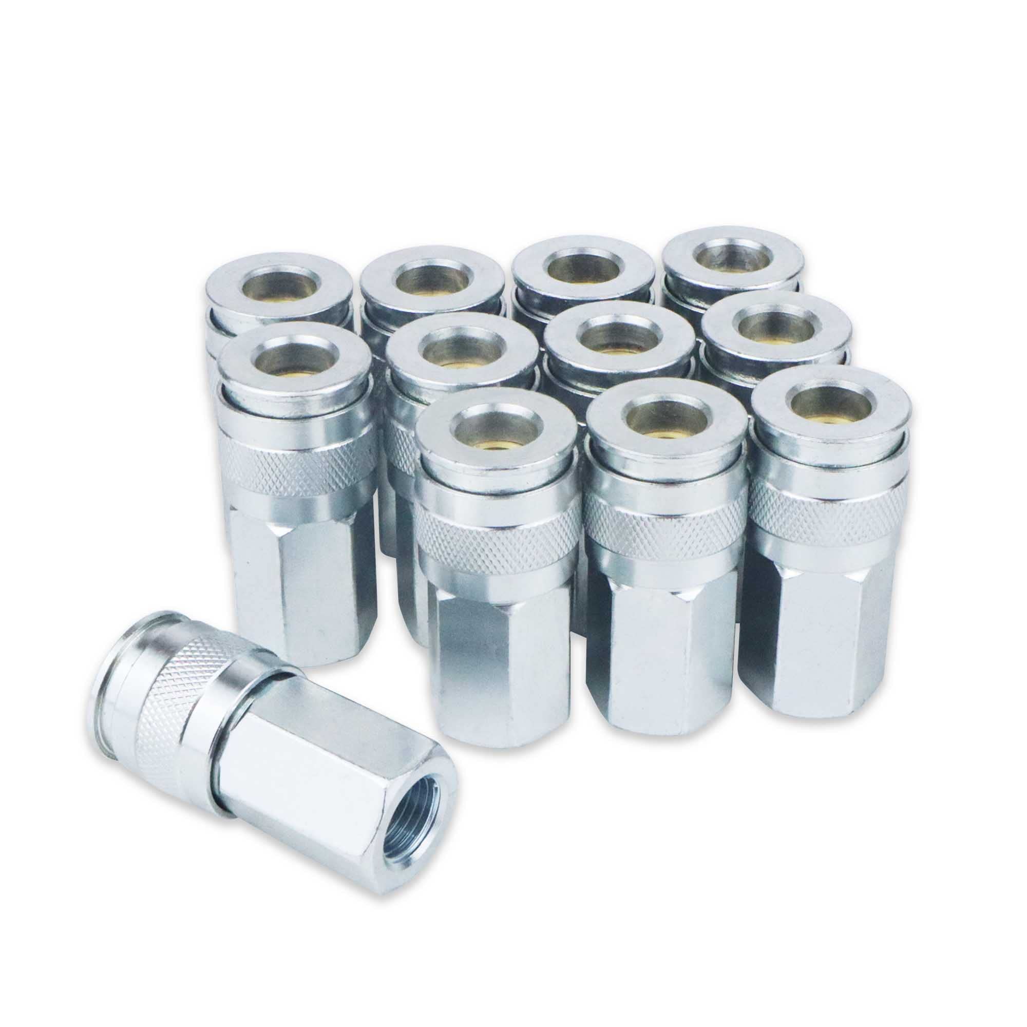 MelprisuAir Compressor Accessories 1/4 Inch Air Coupler Suitable for I/M T ARO Type Air Plug Push-To-Connect with 1/4-Inch NPT Female Thread