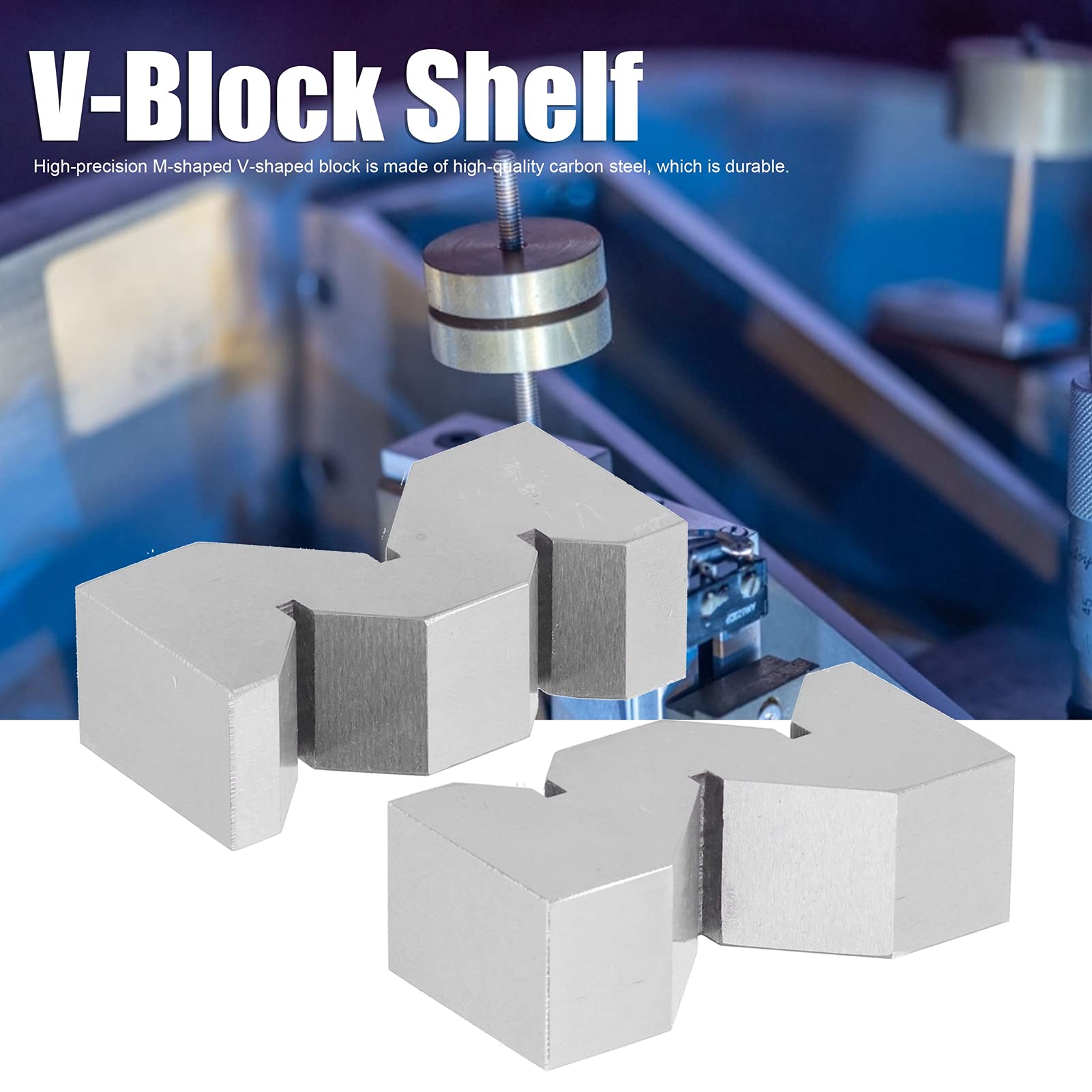 V-Block-Regal, Industriequalität, hochpräziser Kohlenstoffstahl, M-Typ, V-Rahmen für Werkstattmaschinen, Welleninspektions- und Messwerkzeuge