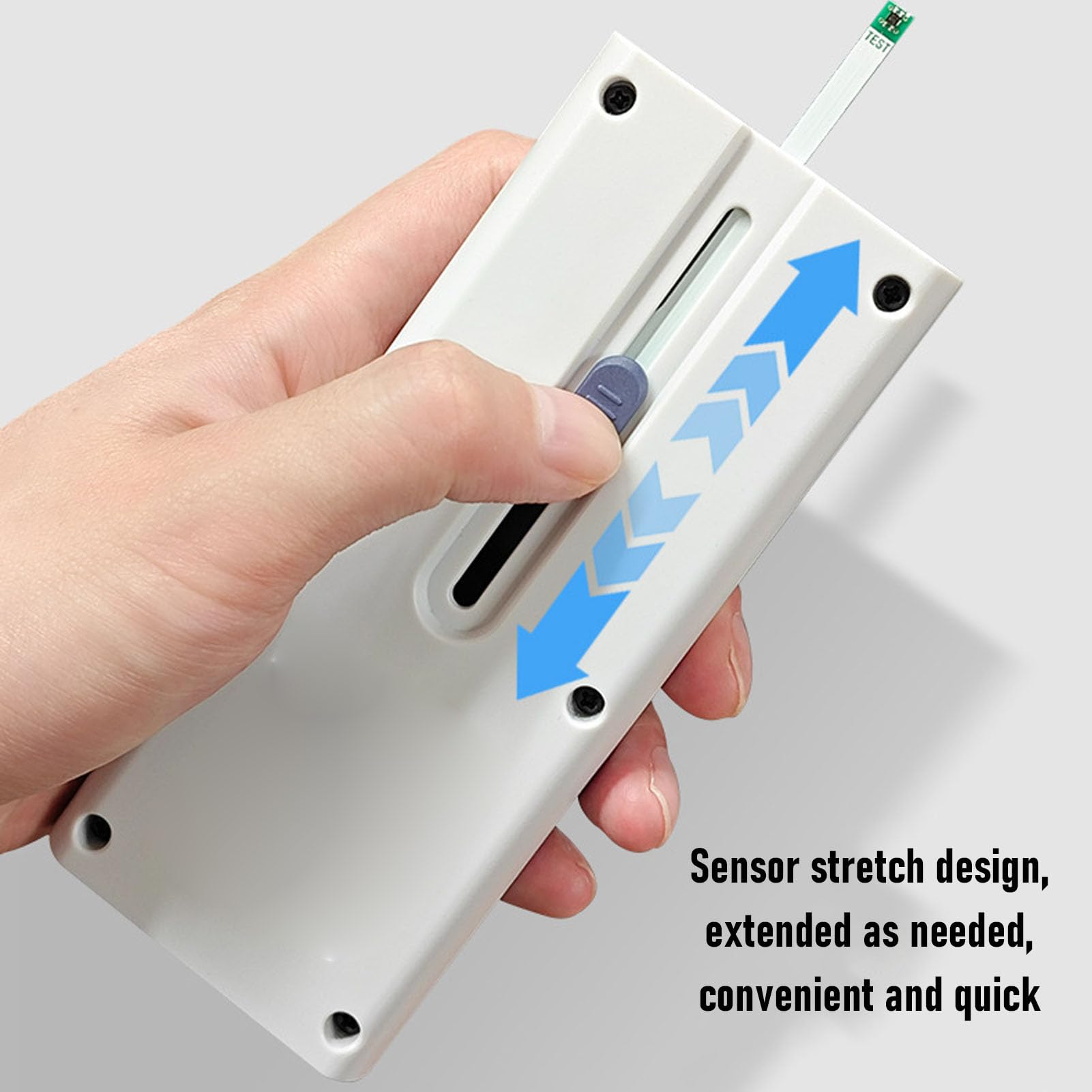 ASHATA Medidor de Gauss Digital Portátil, Probador de Fuerza de Campo Magnético con Pantalla Retroiluminada para Investigación de Laboratorio, Material ABS