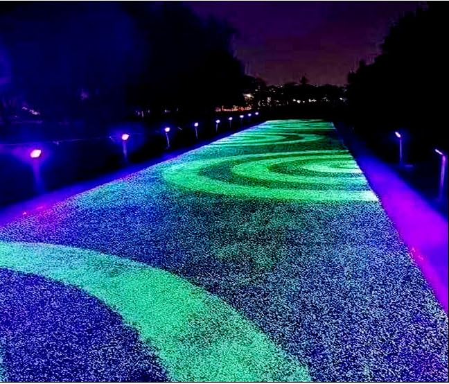 4000 Pietre Luminose Da Giardino Fluorescenti Per Vasi Decorazioni Balcone, Aquascape e Esterno, Sassolini Decorativi Luminosi per Percorsi e Aiuole (verde)