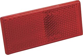 Blazer International B178SRW Rectangular Stick-On Reflector, Red, 2 Pack