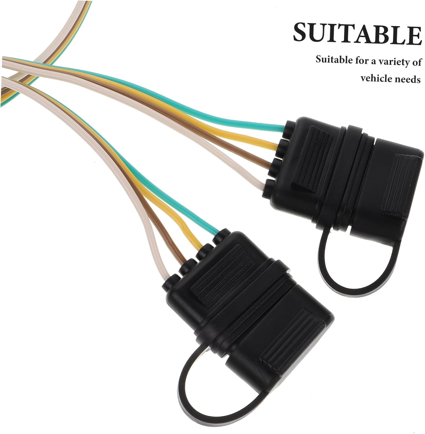 ABOOFAN Pin Trailer Connector Wire Harness Kit Trailer Wiring Harness Extension Light Adapter for Car