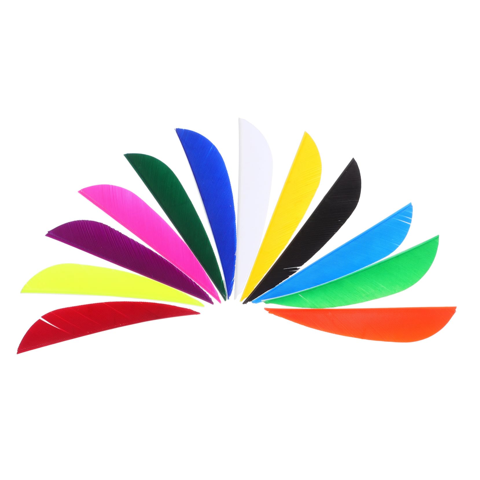 ULDIGI 12pcs Arrow Fletchings Real Plume Vane Water Drop Shape for Enhanced Flight Stability Compatible with Various Arrow Shafts for Competitions Training