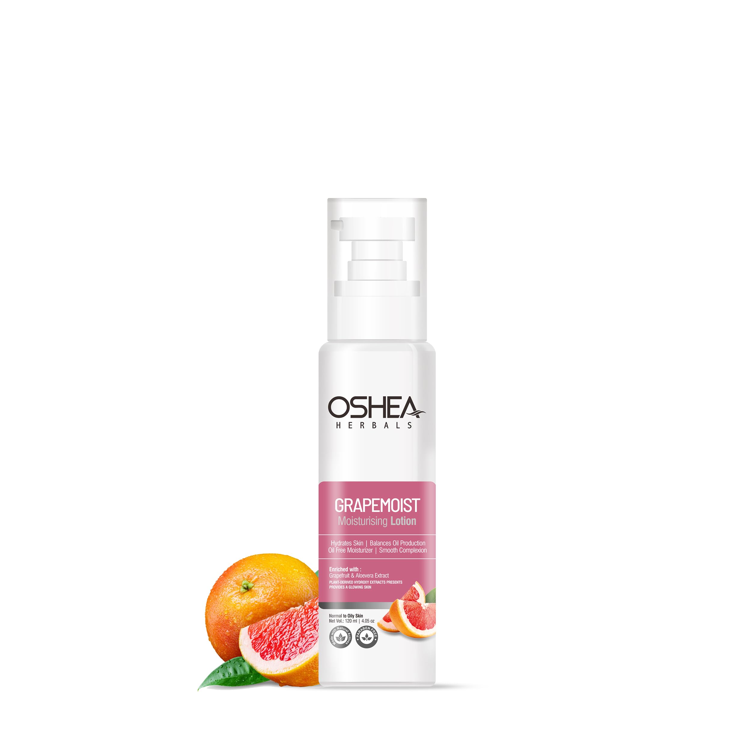Oshea Herbals GrapeMoist Moisturising Lotion for Normal to Oily Skin Type | Balances Oil Production & Hydrates Skin with Smooth Complexion | Enriched with Grapefruit & Aloe vera Extracts 120ml-image-25