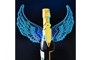 LED Bottle Service Sparkler in Angel Wings Shape