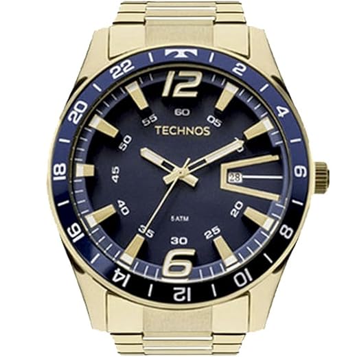 Relógio Technos Masculino Racer Dourado - 2115LAJS/4A