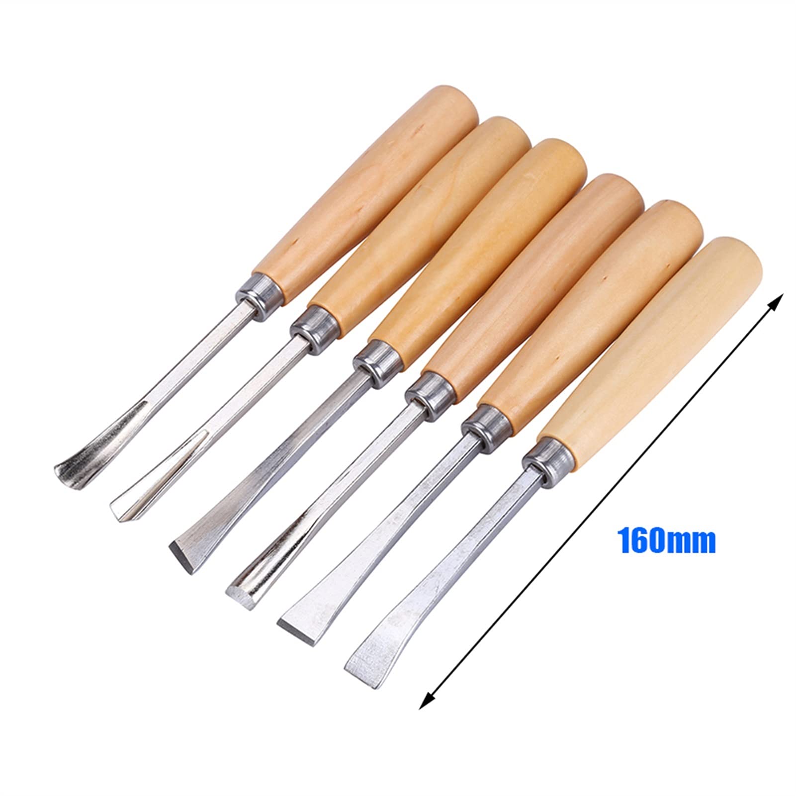 Cinceles 6 unids/lote tallado en madera cincel carpintería Herramientas escultura carpintero Herramientas de talla de madera conjunto