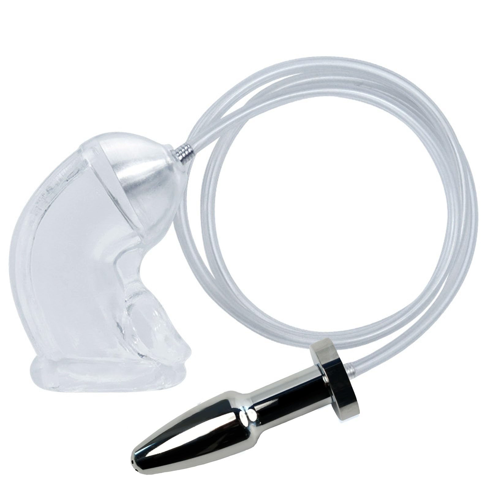 male chastity with anal plug Amazon.com: AMAZBEE Chastity Device Latex Penile Sheath Flow Into The Anal  Catheters Cage Metal Small analplug and Silicone Cock cage Male Sex Toys :  Health & Household