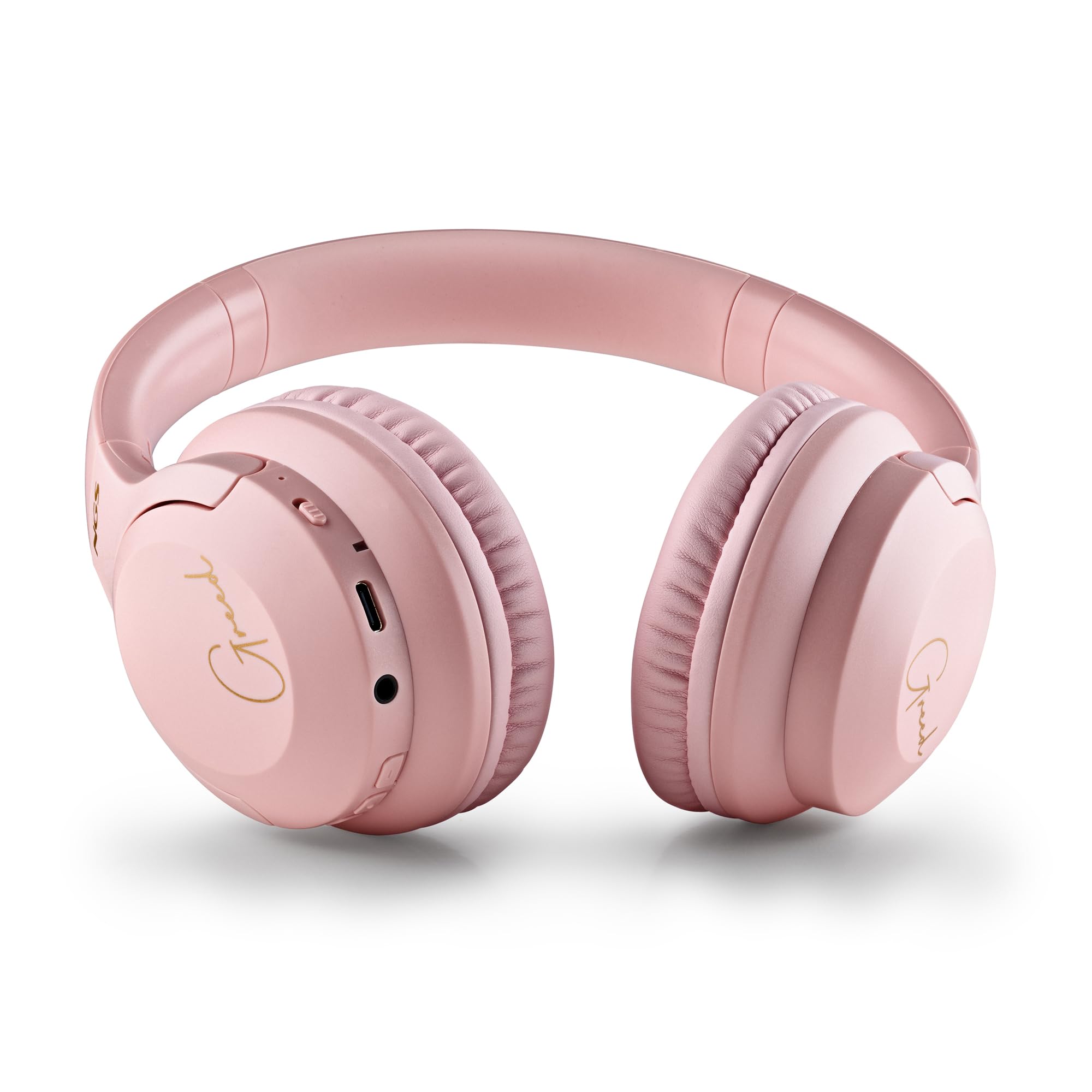 NGS Artica Greed Pink - Casque Supra-aural sans Fil, Compatible avec la Technologie Bluetooth, Léger et Pliable, Microphone Intégré, Batterie 40h, Couleur Rose