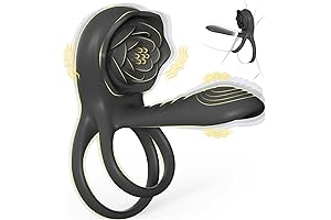 MOVGANI 4 in 1 Rose Sex Toy: Penis Extender with G Spot Clitoris Penis Vibrator