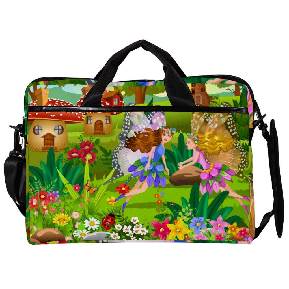 Bolso bandolera para portátil de 14 pulgadas ideal para diario con diseño de hadas 6
