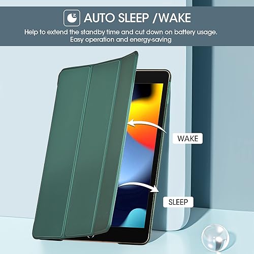 Miniatura 76 de ProCase Funda para iPad de 9ª/8ª/7ª generación de 10.2 pulgadas (versión 2021/2020/2019), funda 10.2 iPad de 9ª/8ª/7ª generación, funda inteligente
