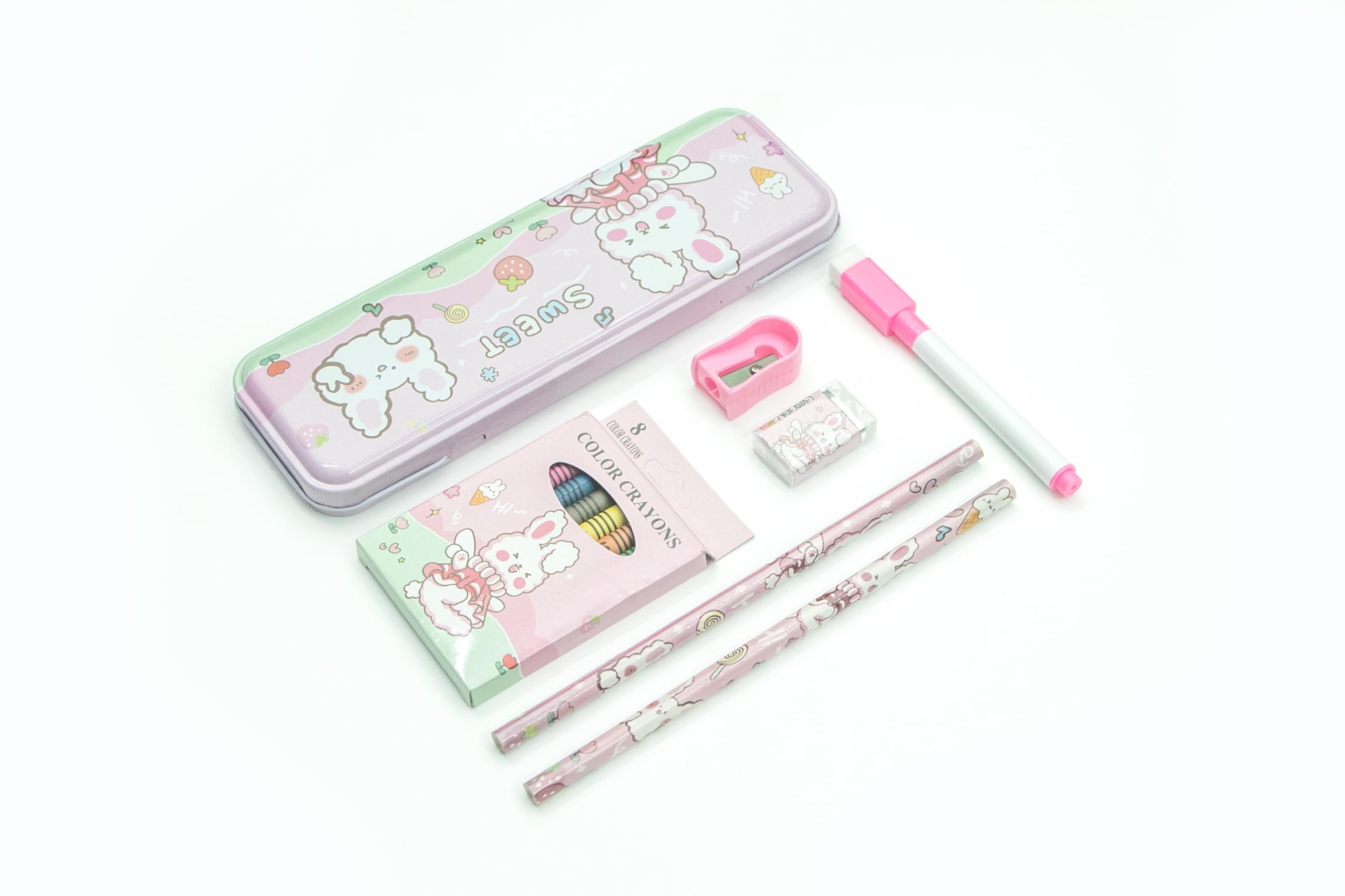 Toy Imagine Stationery for Kids Best Return Birthday Gift for Boys Girls Educational Learning Stationery kit Set for Kid (14 Pink/Purple Set) (B0DBM6ZRKH) Amazon Price History, Amazon Price Tracker