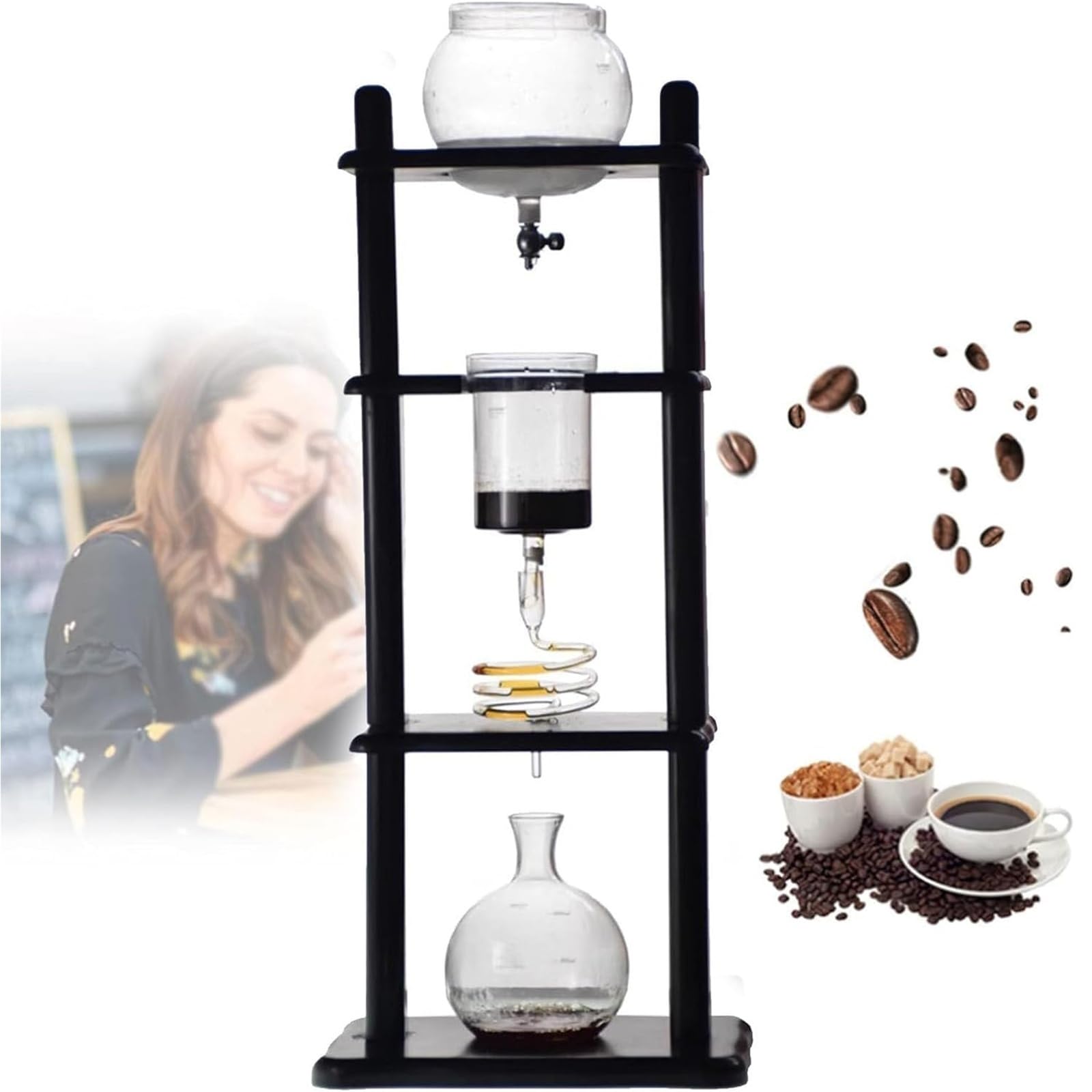 Kalte Filterkaffeemaschine, Cold Brew Coffee Tower