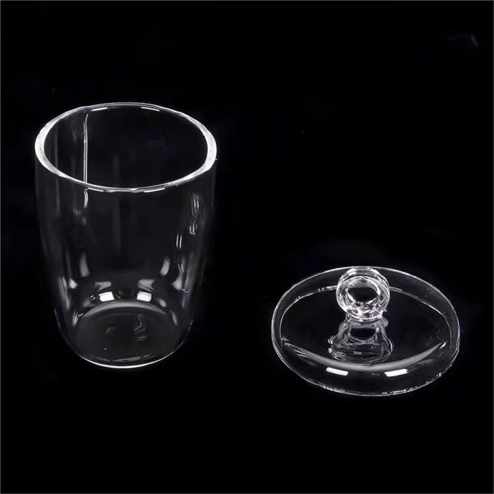 Crisol de vidrio de cuarzo de laboratorio, 1 Uds., con cubierta, alta pureza y resistencia a altas temperaturas, 10/20/30/50/100/150/200/250/300ml(250ml)
