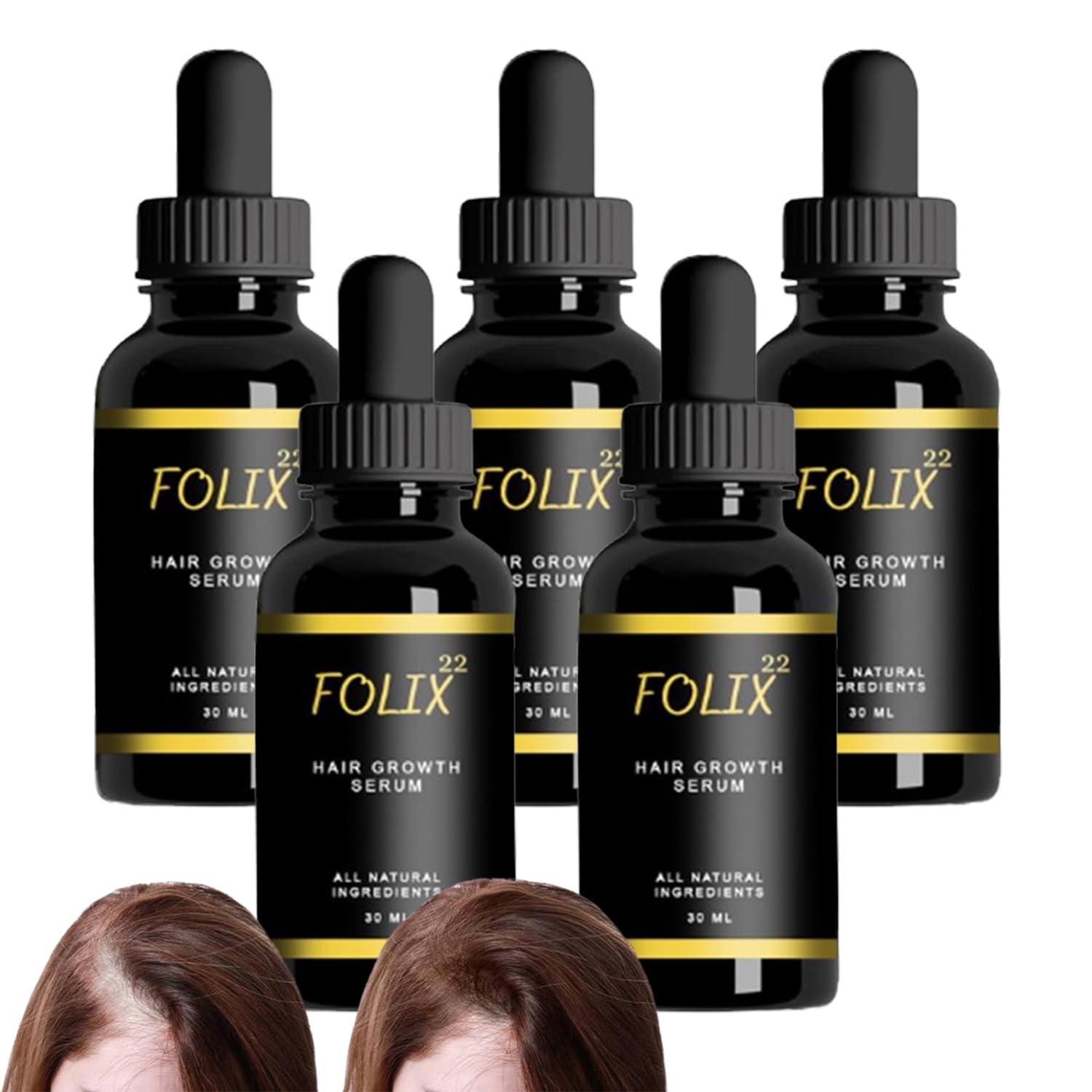 Folix22 Hair Growth Formula, Folix22 Hair Growth, Folix22 Hair Growth Serum, Folix22 Hair Growth Oil, Folix 22 Hair Growth Serum, Natural Hair Oils for Hair Growth (5pcs)
